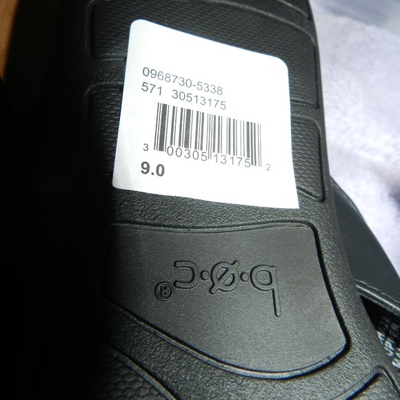 Boc Leather Cushioned Comfort Slide on Sandals Black & Yellow Poppy NEW/NWT! - Picture 11 of 15